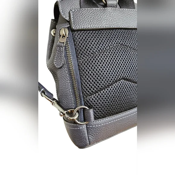 Coach Hudson Small Charcoal Grey Pebbled Leather Slingbag  display picture 2